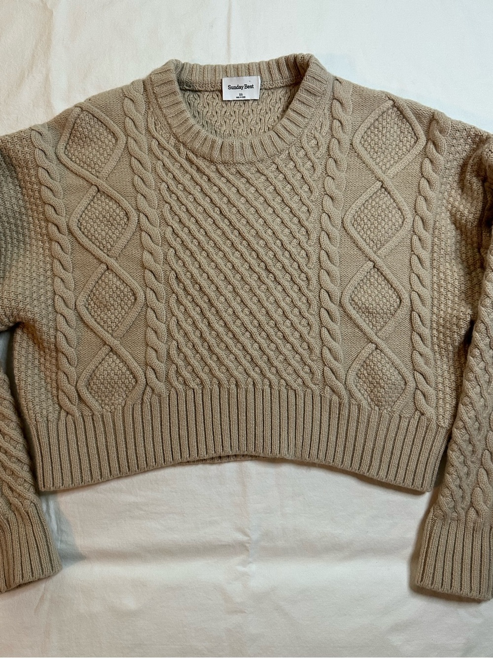 Aritzia Sunday Best Peggy Cropped Sweater Size XS